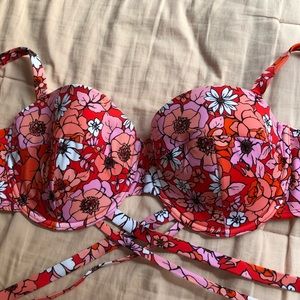 Floral Bikini Wrap Top